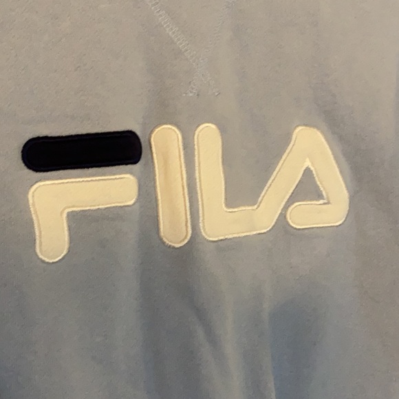 Fila sweatshirt light blue with navy blue and white detailing - Picture 3 of 6